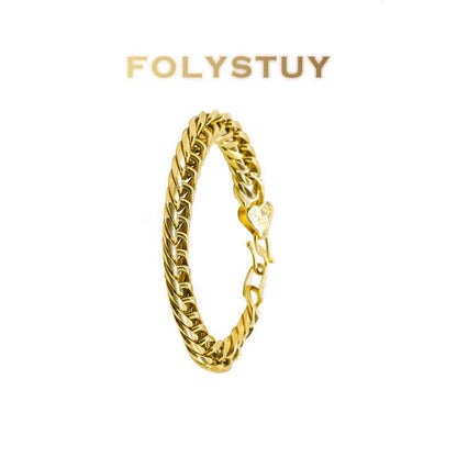 Curved Cuban Bracelet NO.W111