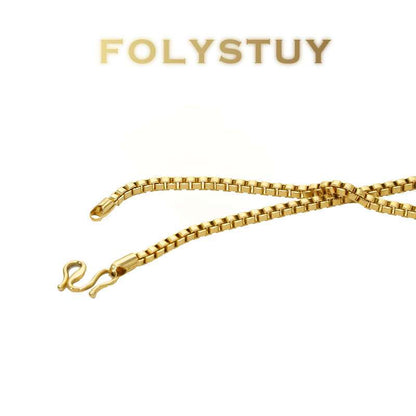 Embossed Box Necklace NO.Y59M