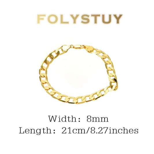Flat Cuban Bracelet NO.W168
