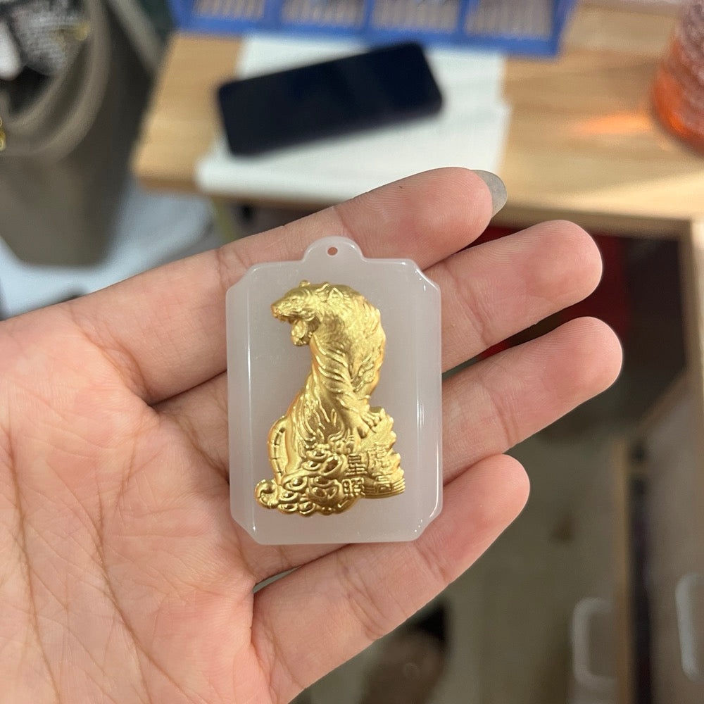 24K solid gold [JXY] pendant