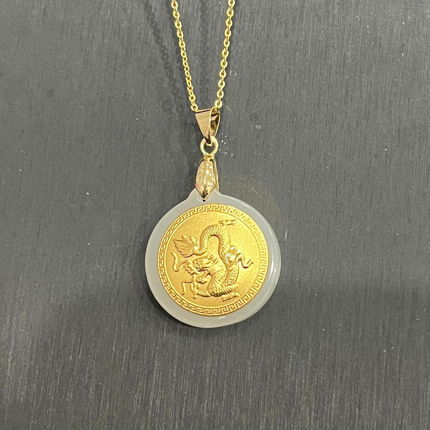 24K solid gold [JXY] pendant