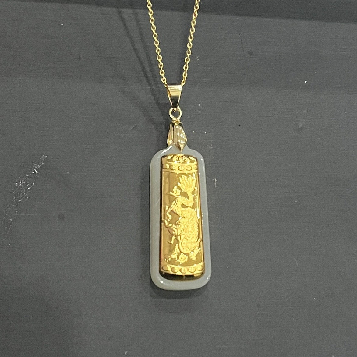 24K solid gold [JXY] pendant