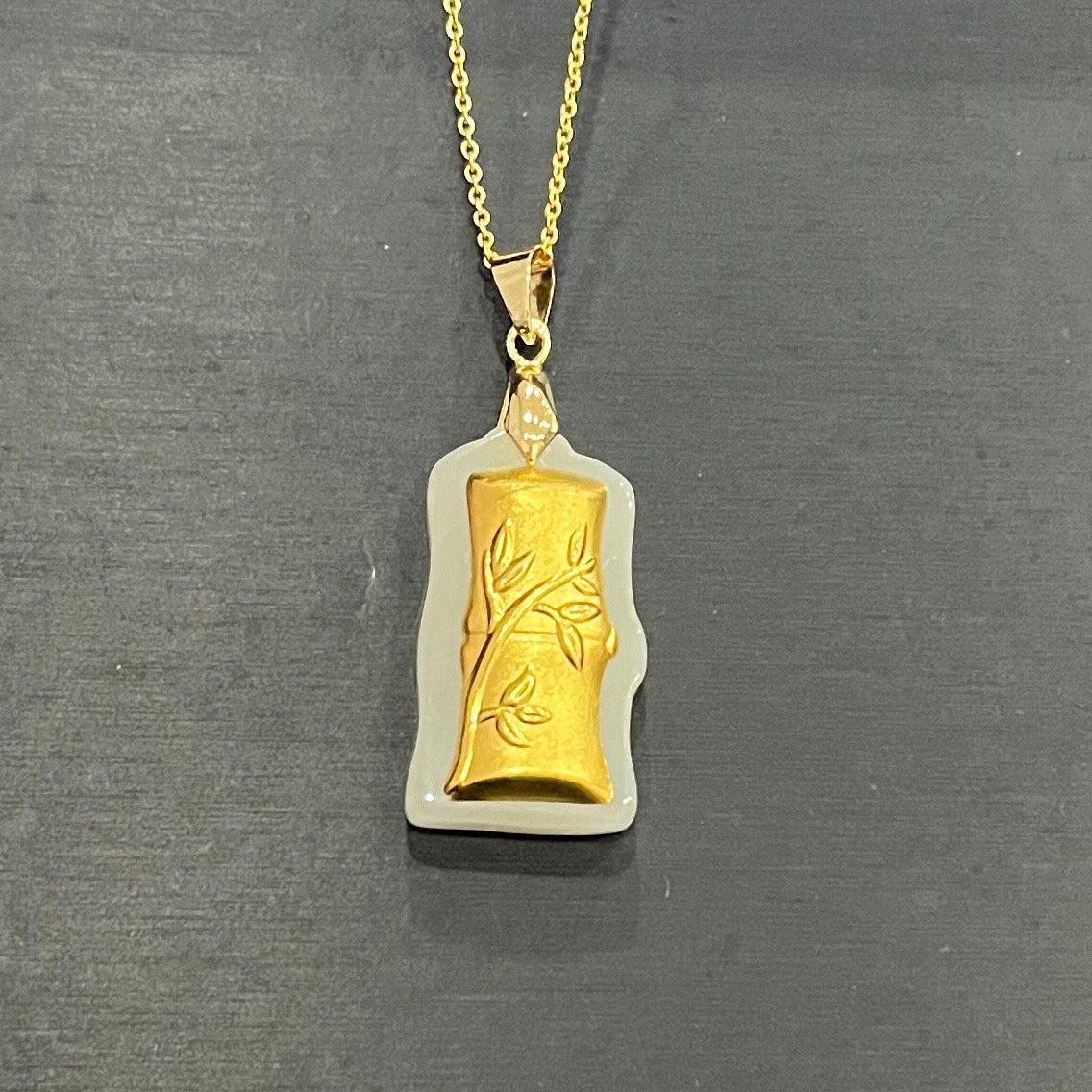 24K solid gold [JXY] pendant