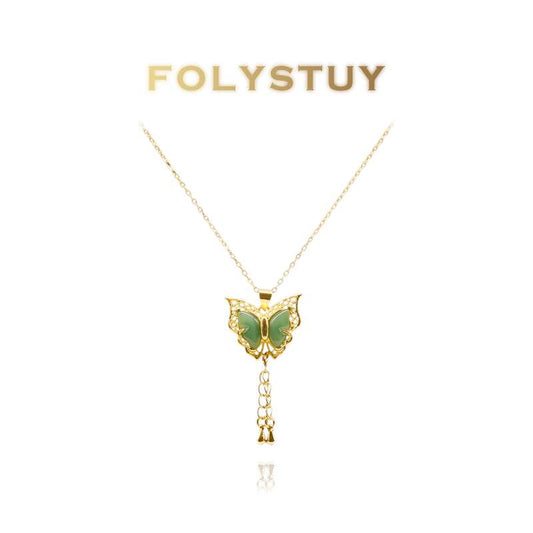 Jade Butterfly Pendant NO.K67