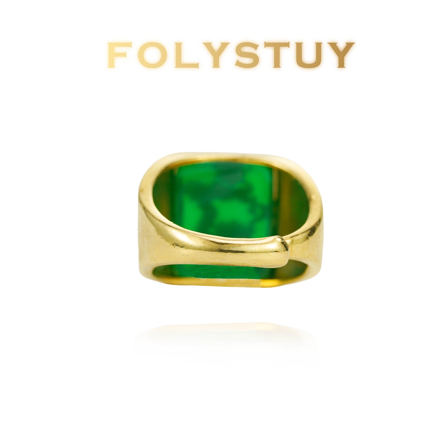 Jade Bottom Dragon Ring NO.Z51