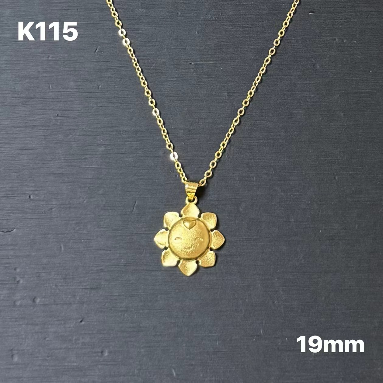 K115 Sunflower Pendant