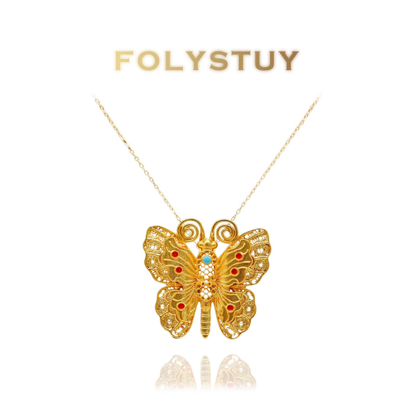 K131 Big Butterfly Pendant