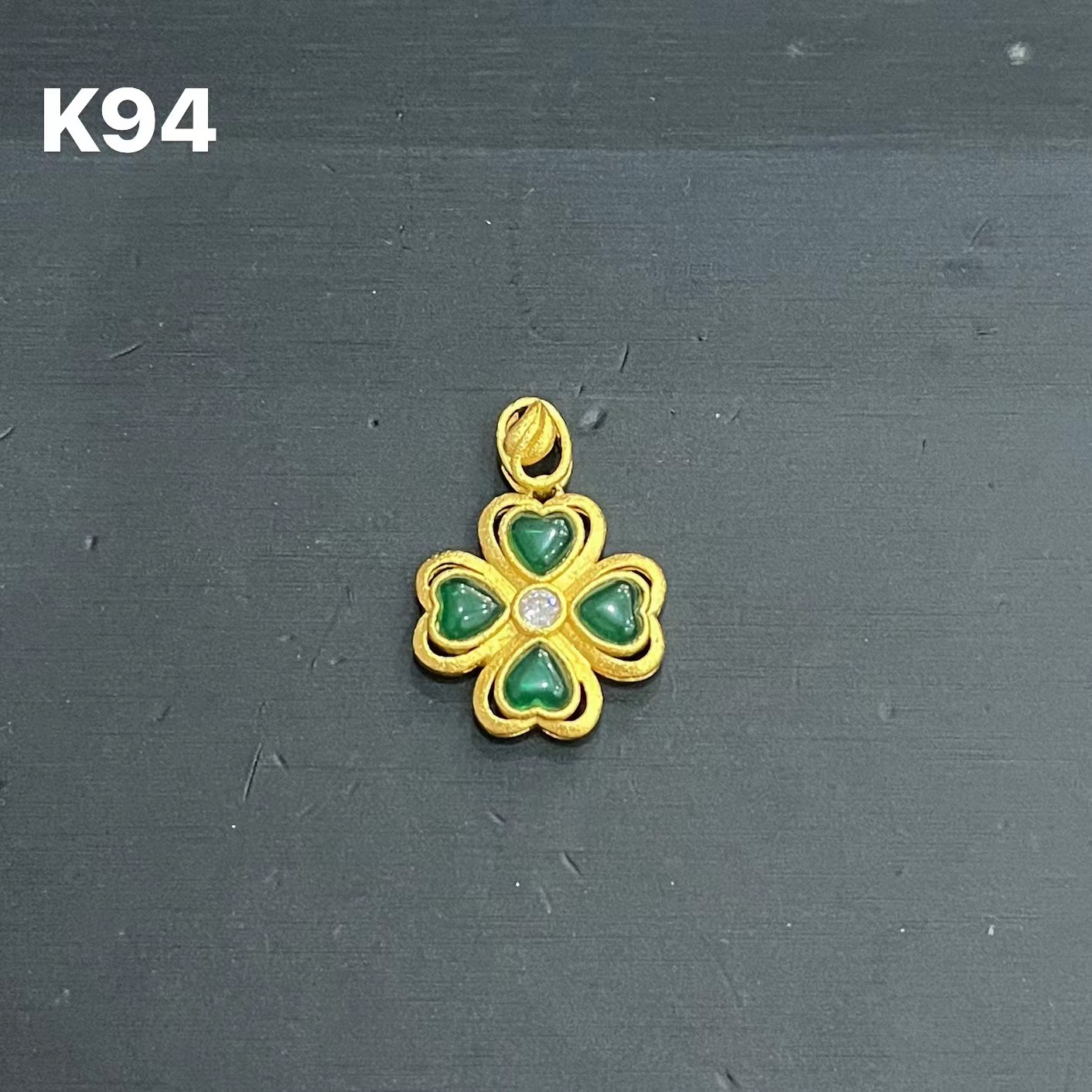 K94 Clover Jade Pendant