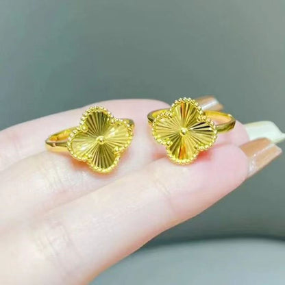 【FOLYSTUY】Lucky Four-Leaf Clover Ring