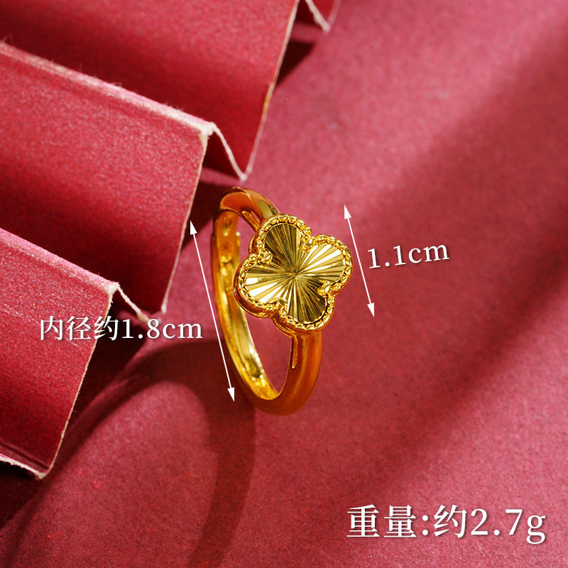 【FOLYSTUY】Lucky Four-Leaf Clover Ring