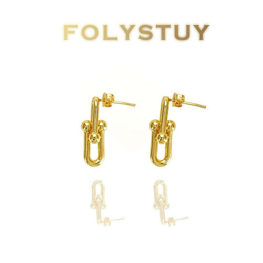 Paper Clip Earrings NO.C68