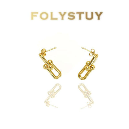 Paper Clip Earrings NO.C68