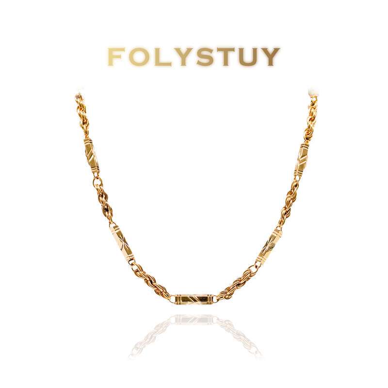 Small Hexagonal Twist Necklace NO.Y18