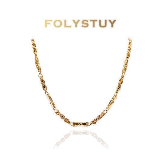 Small Hexagonal Twist Necklace NO.Y18