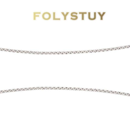 White Gold Cuban Necklace NO.Y52