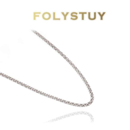 White Gold Cuban Necklace NO.Y52