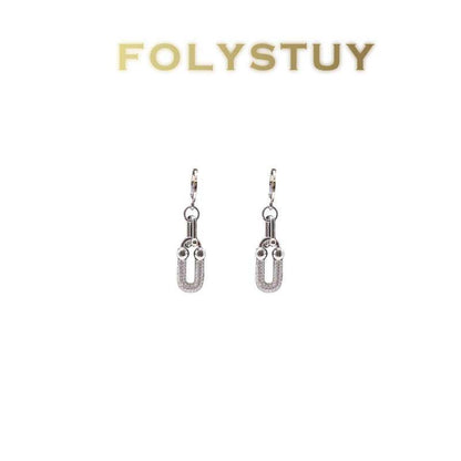 White Gold Paperclip Jewelry Set NO.Y125