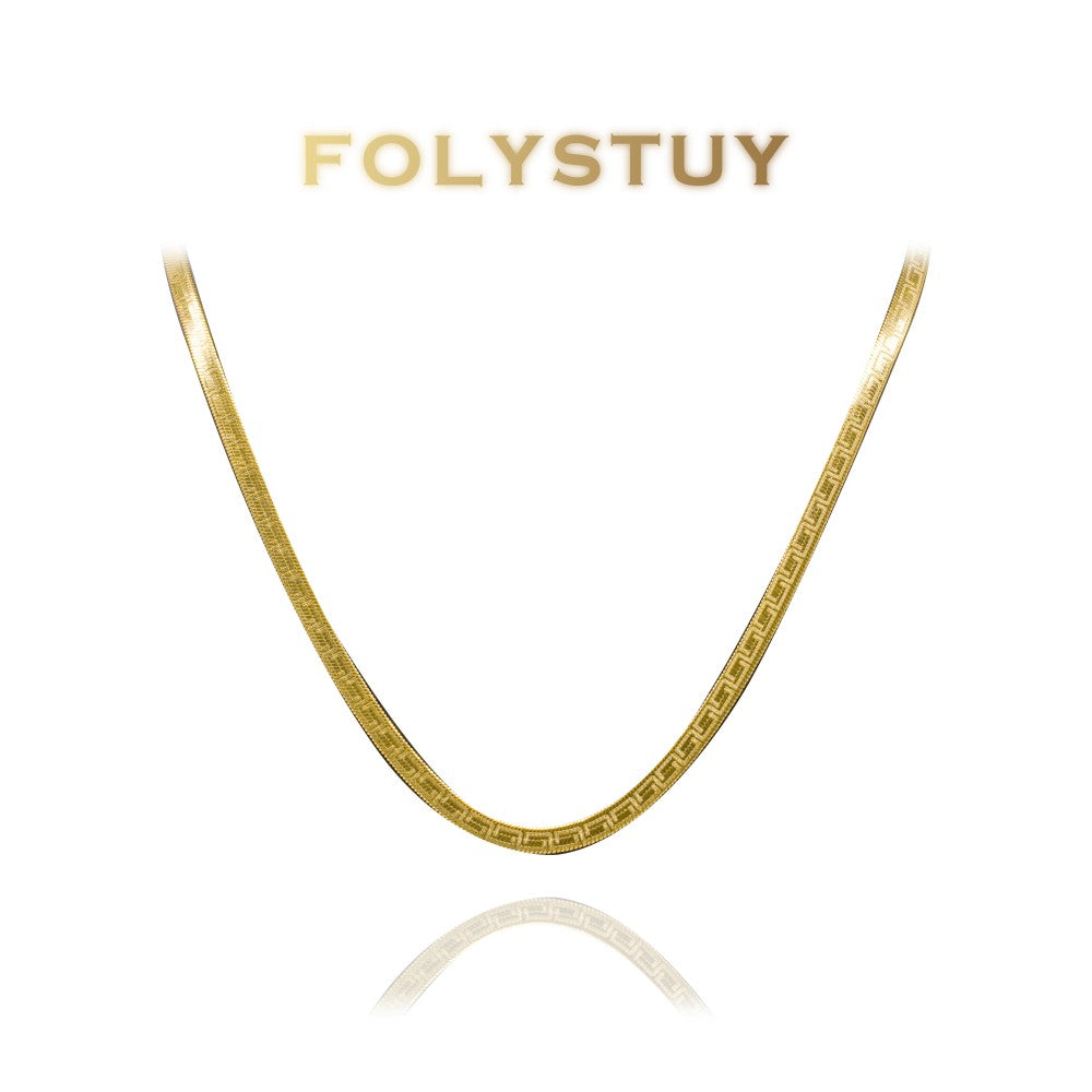 Y61 Flat collarbone necklace