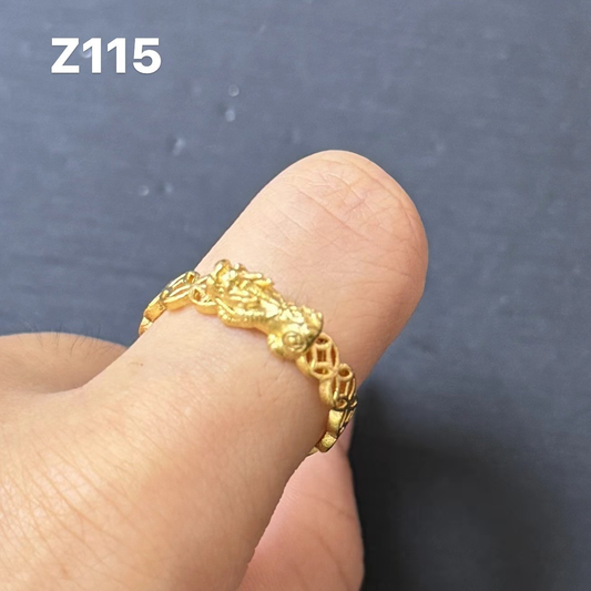 Z115  Coin and Pi Xiu Ring