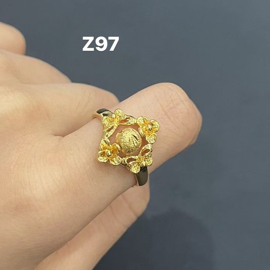 Z97 Flower and Butterfly Ring