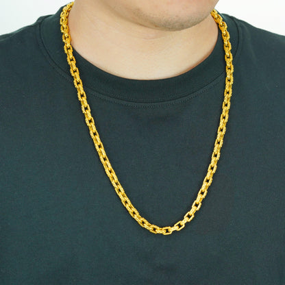 FOLYSTUY (YNY02) 24k gold filled O-link Necklace