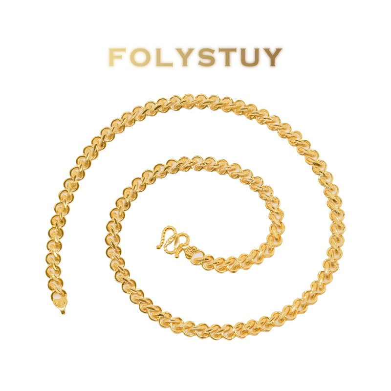 [Focystuy (Y71)] hot sale special Cuban chain link necklace for Men Women 8mm 24 ''M-clasp