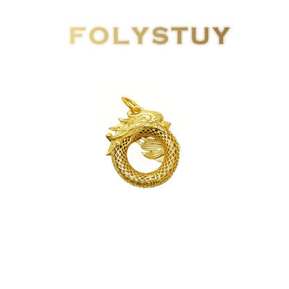 【FOLYSTUY (YNK17)】] 24k gold filled Dragon-shaped Pendant