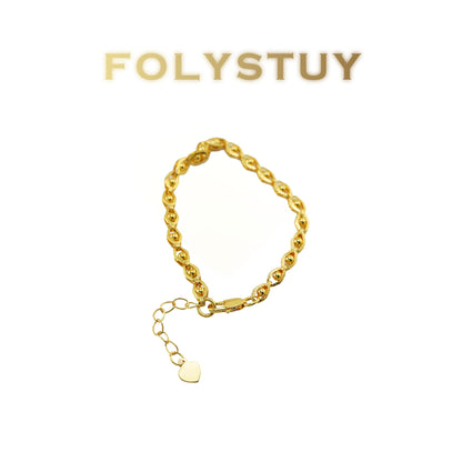 【FOLYSTUY(W174)】24k gold filled Devil's Eye Bracelets