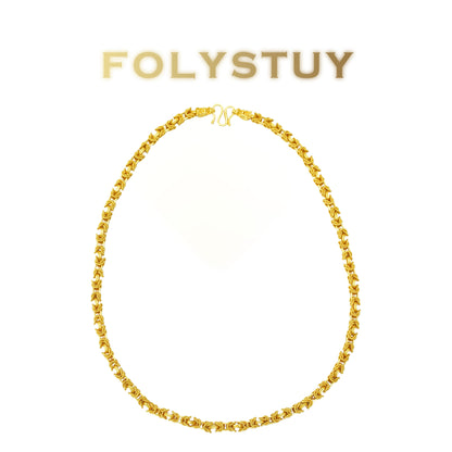 【FOLYSTUY(YNY11)】24k gold filled Big keel tank necklace