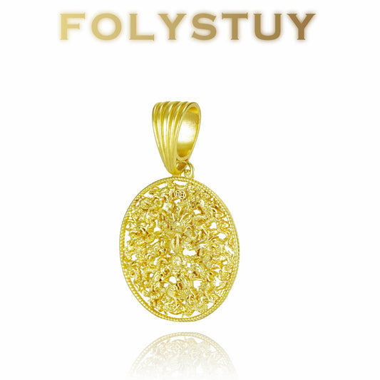 【FOLYSTUY (YNK03)】24k gold filled Elegant Dragon Pendant