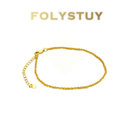 【FOLYSTUY (W170)】24k gold filled Full Star Bracelet