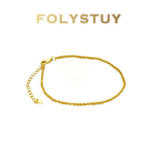 【FOLYSTUY (W170)】24k gold filled Full Star Bracelet