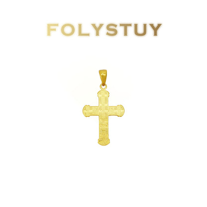 FOLYSTUY(YNK19) 24k gold filled cross pendent