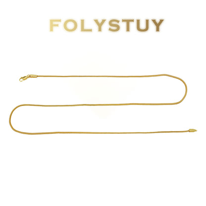 【FOLYSTUY (Y136)】24k gold filled Fox Tail Necklace