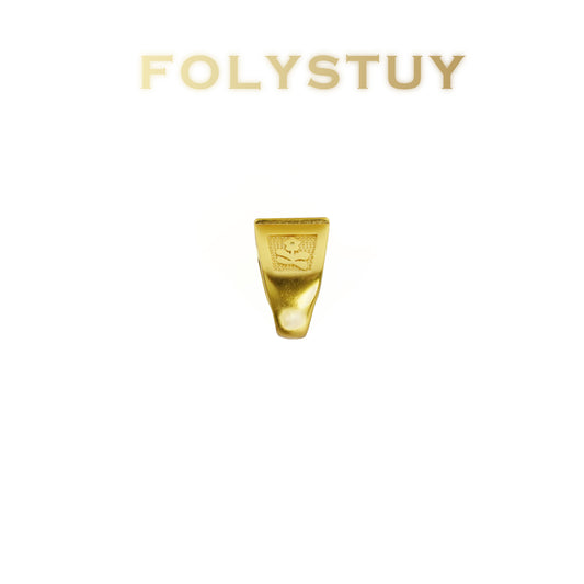 【FOLYSTUY (YNZ62)】24k gold filled fortune-Fashion Trends Gold-Tone Ring